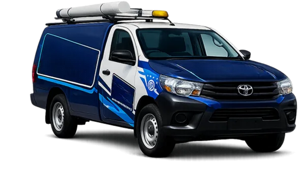 Service van parked on a Hinchinbrook street