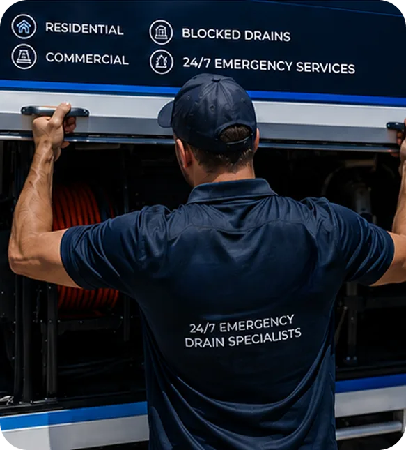Licensed blocked drain plumber servicing a Hinchinbrook home